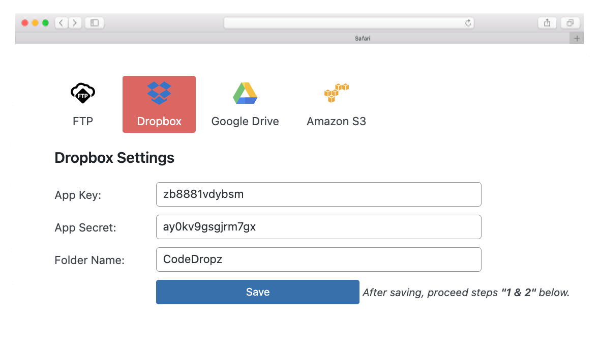 Dropbox - Remote Storage