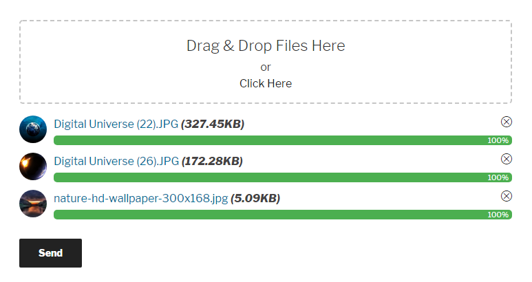 Drag & Drop Multiple File Uploads - Contact Form 7