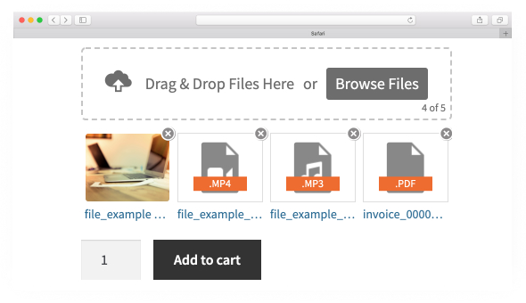 Drag & Drop Multiple File Upload - Image Preview