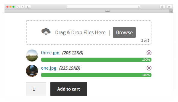 Drag & Drop Multiple File Upload - Image Preview