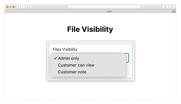 Woo Order Files - File Visibility